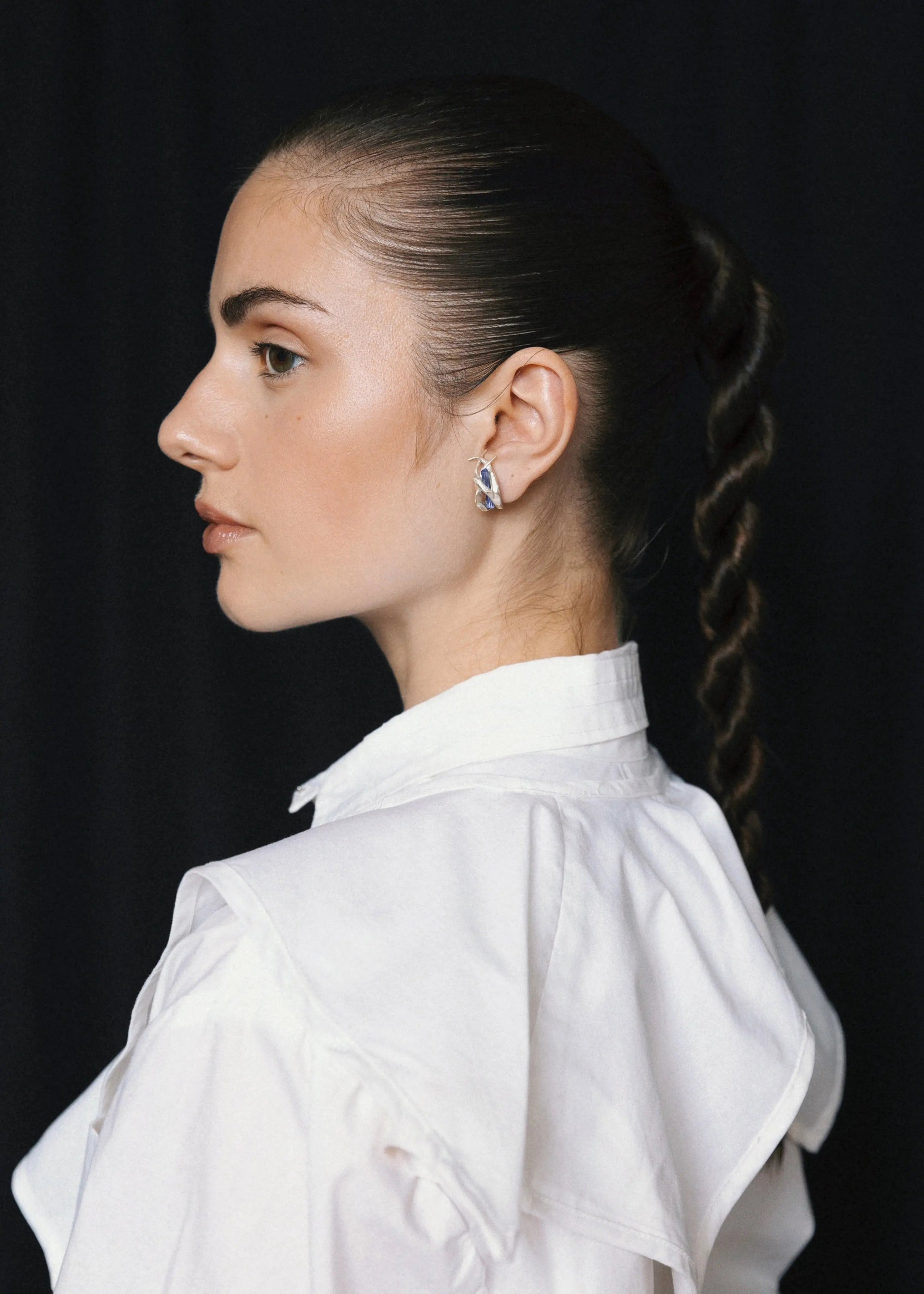 Boucles d’Oreilles Cristal d’Azur Flow